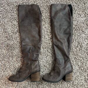 Hinge Over Knee Boots Size 8